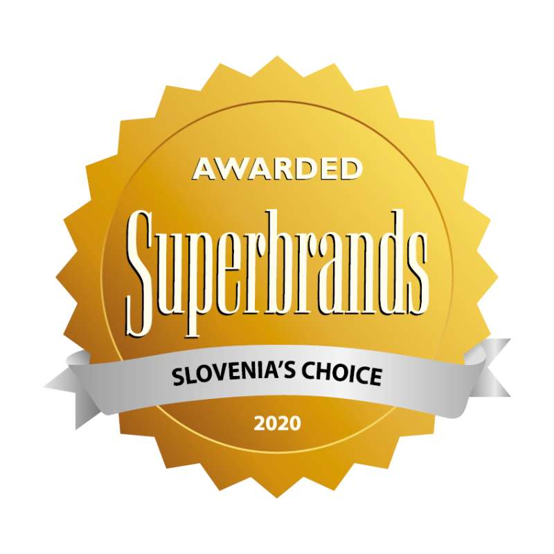 The brand SKB receiver of the Superbrands Slovenija 2020 Award